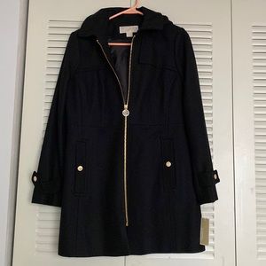 NWT Michael Kors Wool Blend Coat Size: PM